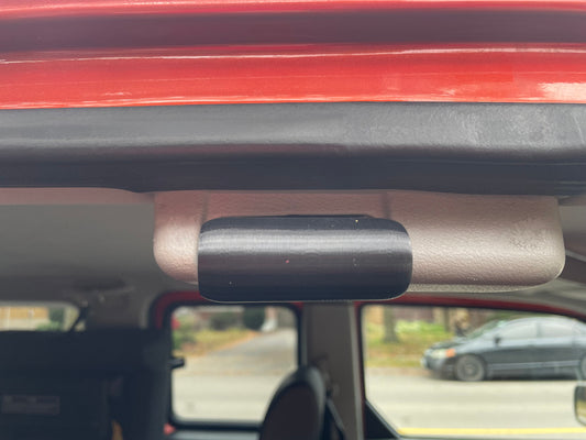 Honda Element black door edge protector; door bumper guard detail.